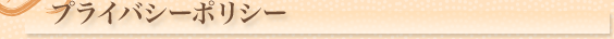 プライバシーポリシー